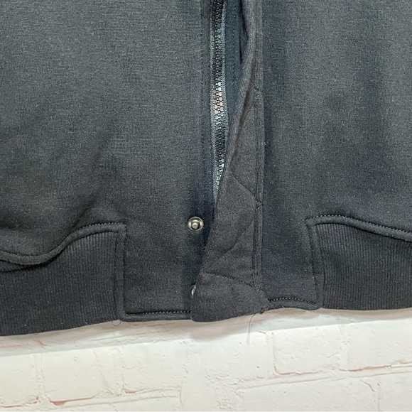 Akademiks AKDMKS Vest Mens Large Black Adjustable Collar Pockets Full Zip - Picture 7 of 10